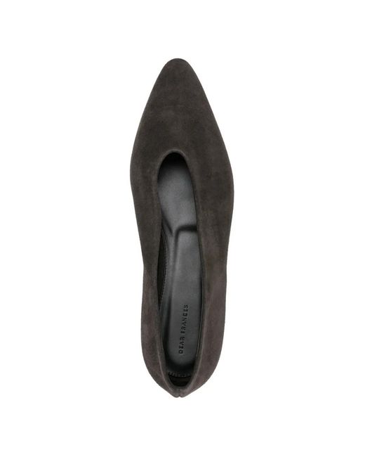 Dear Frances Black Ballerines Topo À Bout Pointu