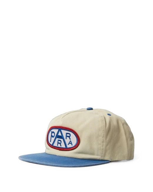 by Parra Blue Gas Station Logo-Patch Cap for men