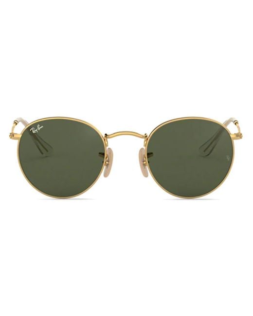 Ray-Ban ラウンドフレーム サングラス Green
