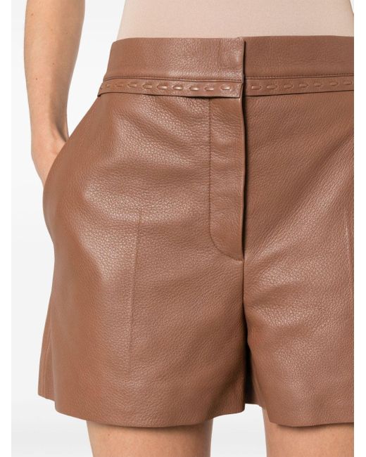 Pantalones cortos con costuras Selleria Fendi de color Brown