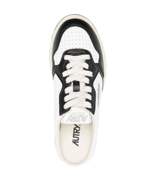 Autry White Medalist Mule Low Sneakers