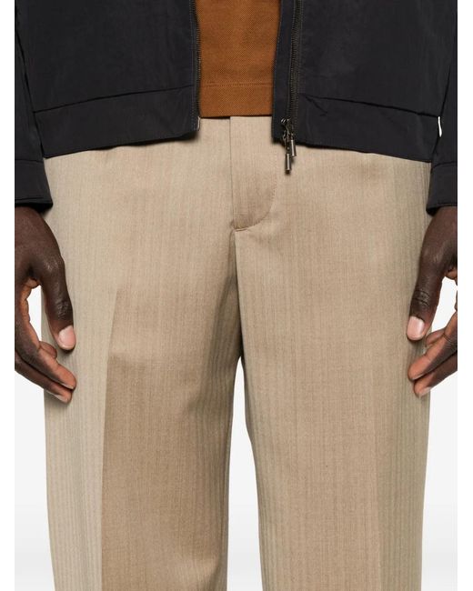 Briglia 1949 Natural Portofino Belt-Loops Trousers for men