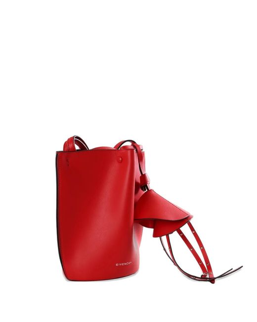 Givenchy Red Mini Bucket Handbag