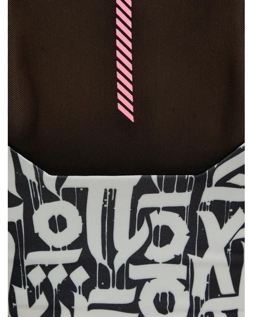 Dynafit Black Graphic-Print Sports Top