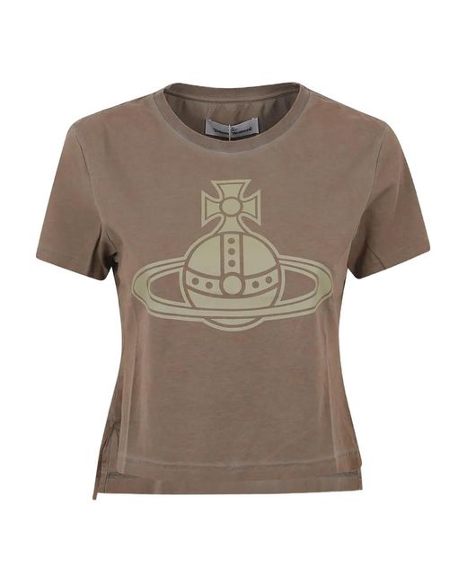 Vivienne Westwood Orb T-Shirt in het Brown