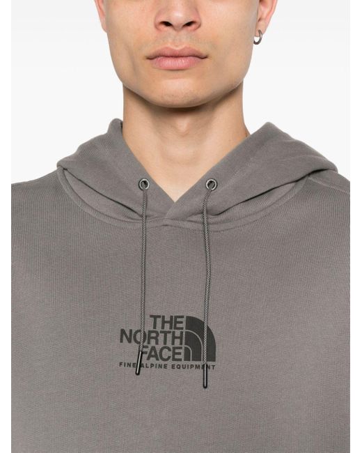 Hoodie en coton à logo imprimé The North Face pour homme en coloris Gray