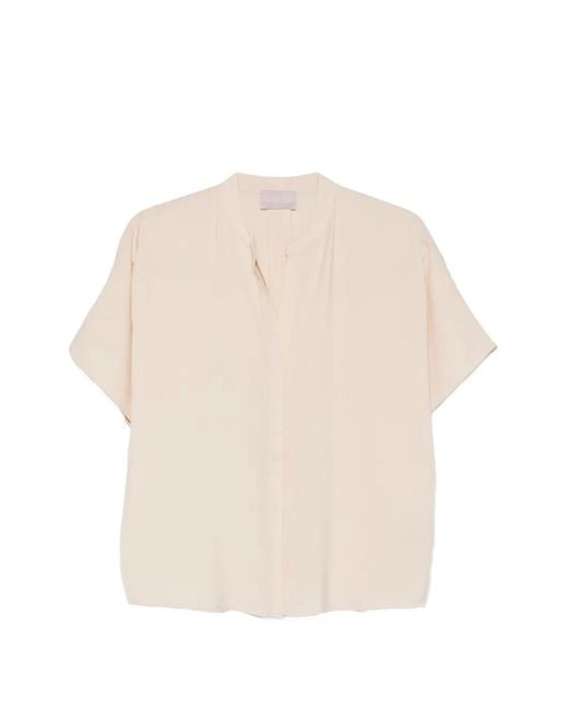 Hemisphere White Chemise À Col V