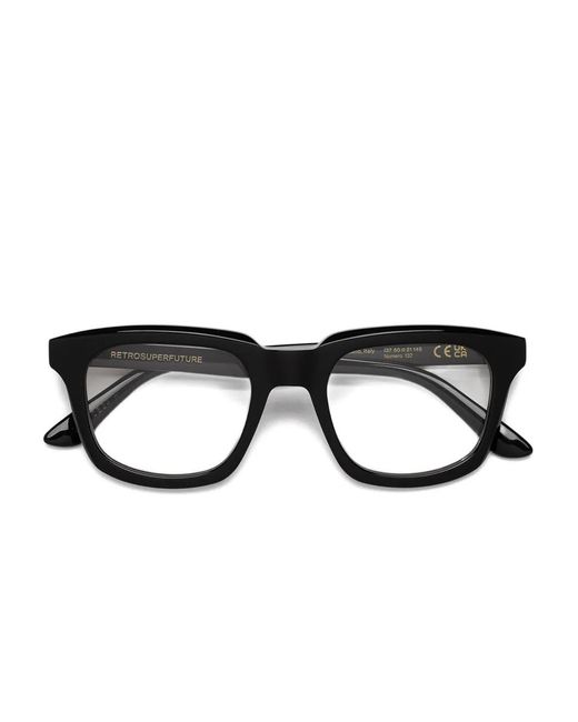 Retrosuperfuture Black Numero 132 Square-Frame Glasses