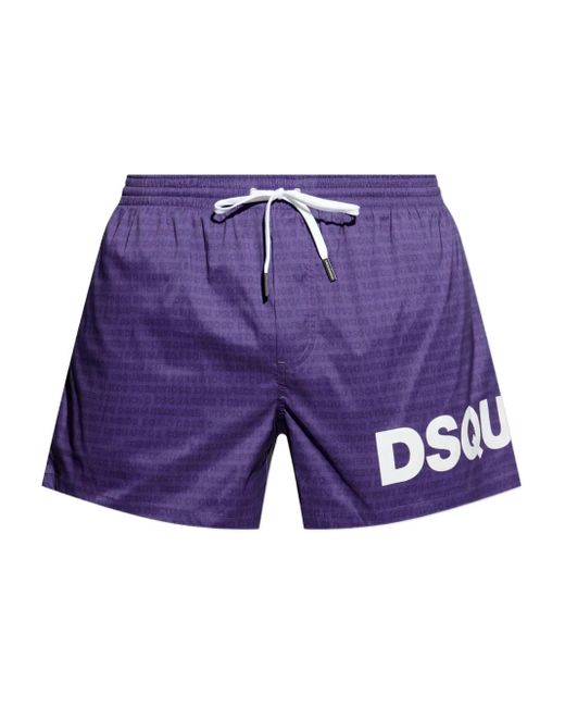 DSquared² Badeshorts mit Kordelzug in Purple für Herren