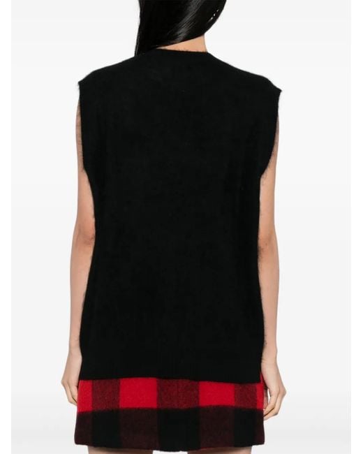 N.Peal Cashmere Black Cashmere Vest