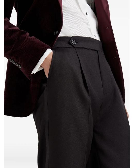 Brunello Cucinelli Plissierte Hose in Black für Herren