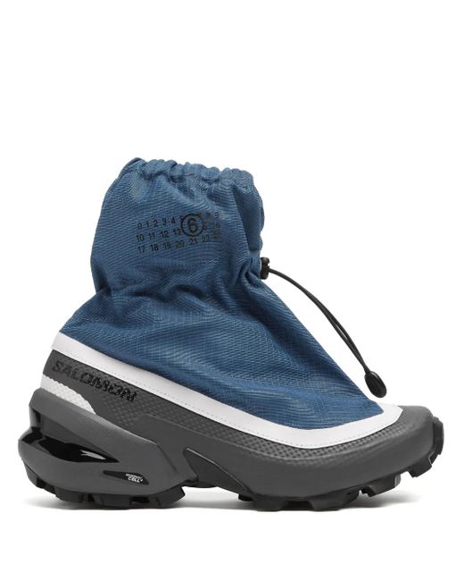 MM6 MAISON MARGIELA X SALOMON Blue Logo-patch Drawstring Sneakers