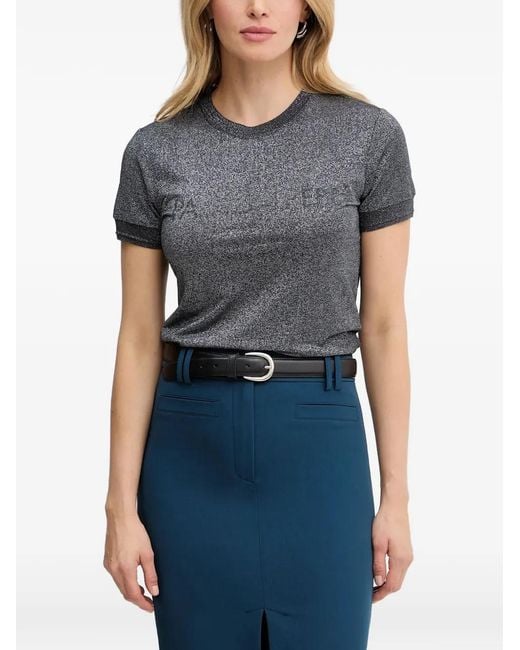 Patrizia Pepe Gray Short-Sleeve T-Shirt