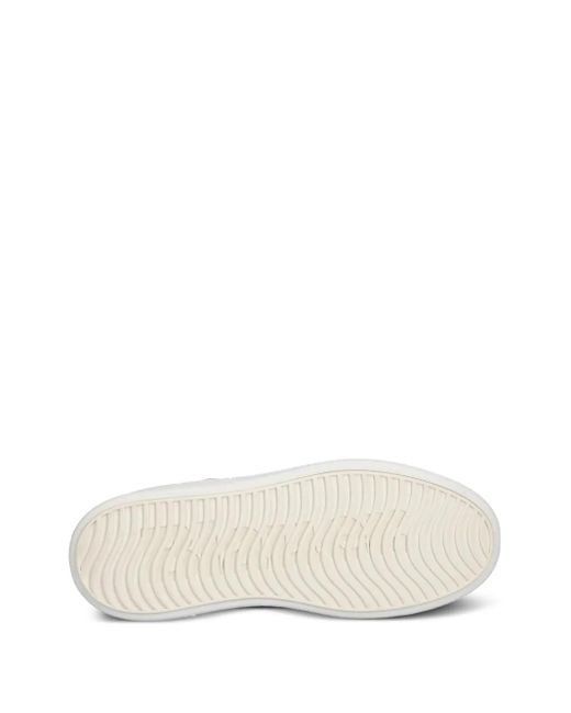 Blauer White Emery Leather Sneakers