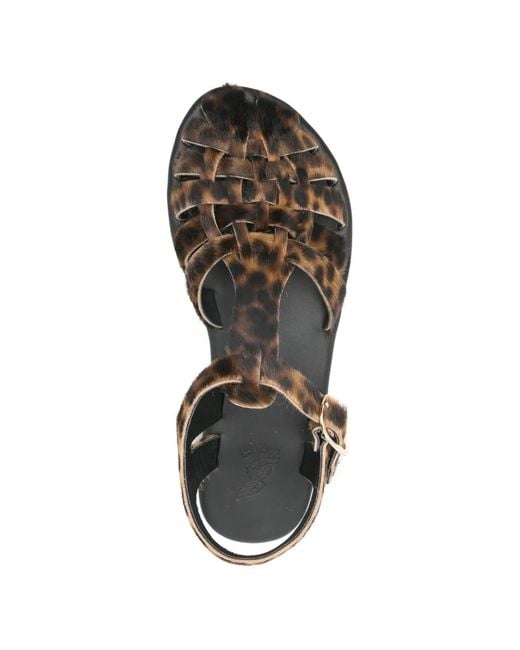 Ancient Greek Sandals Brown Karina Sandals