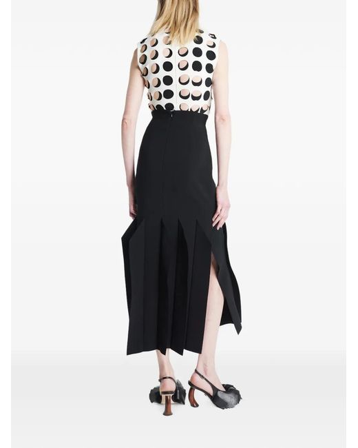 A.W.A.K.E. MODE White Layered Cut-Out Top