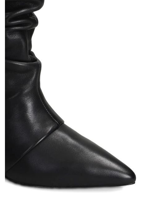 Ash Black Leather Boots