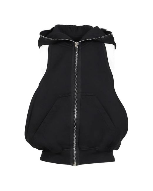 Chaleco Cyclops Gimp Con Capucha Rick Owens de color Black