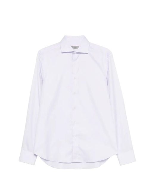 Canali White Buttoned Shirt for men