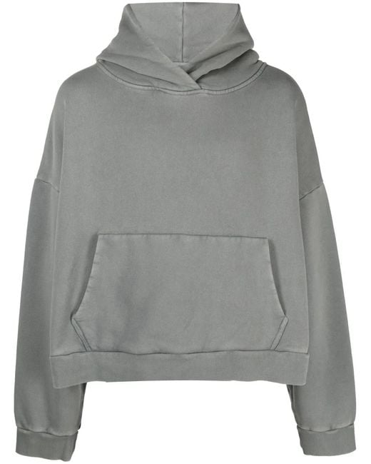 Entire studios Gray Washed Drop-Shoulder Hoodie