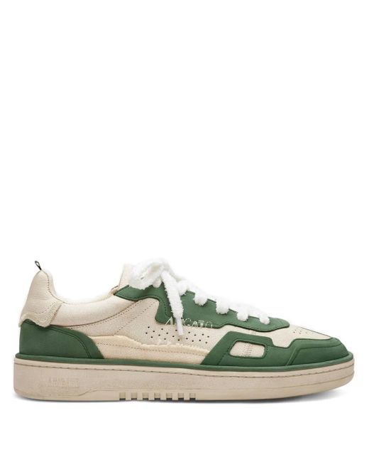 Axel Arigato Green Dice Patchwork Leather Sneakers for men