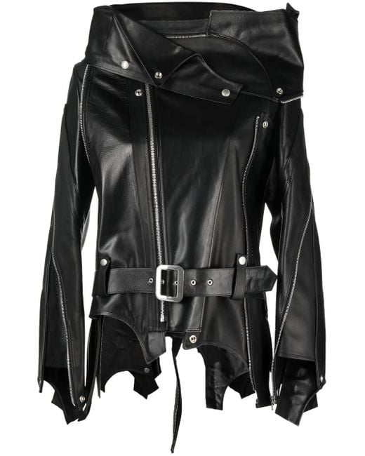 Junya Watanabe Leren Jack in het Black