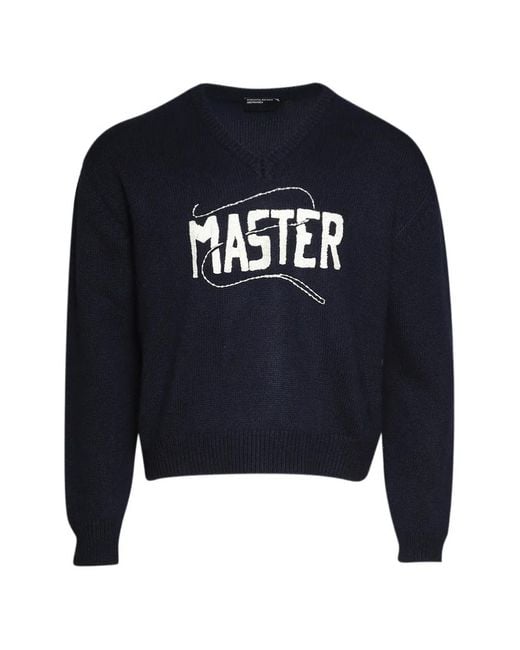 Enfants Riches Deprimes Blue Master V-Neck Sweater for men