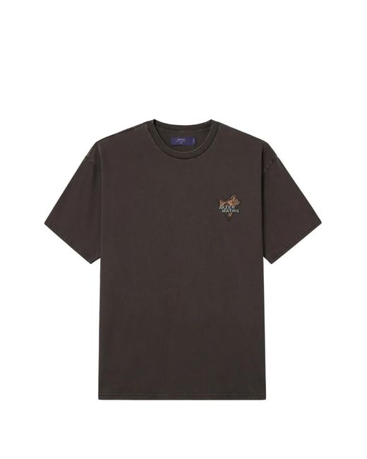 AFTERMATHS Black Graphic-Print Cotton T-Shirt for men