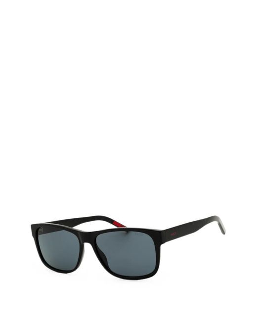 HUGO Black Rectangular-Frame Sunglasses for men