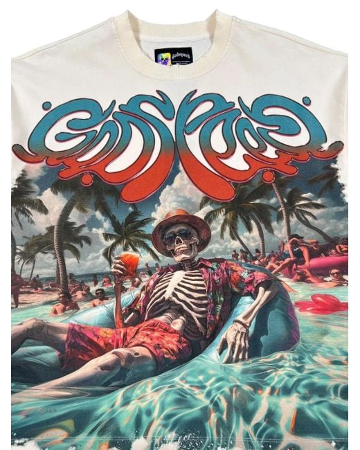 Godspeed White Pool Party T-Shirt for men
