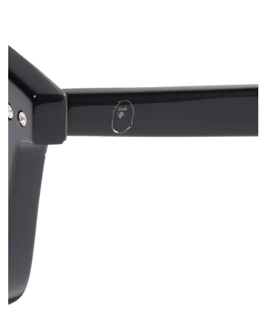A Bathing Ape Gray Square-Frame Sunglasses for men