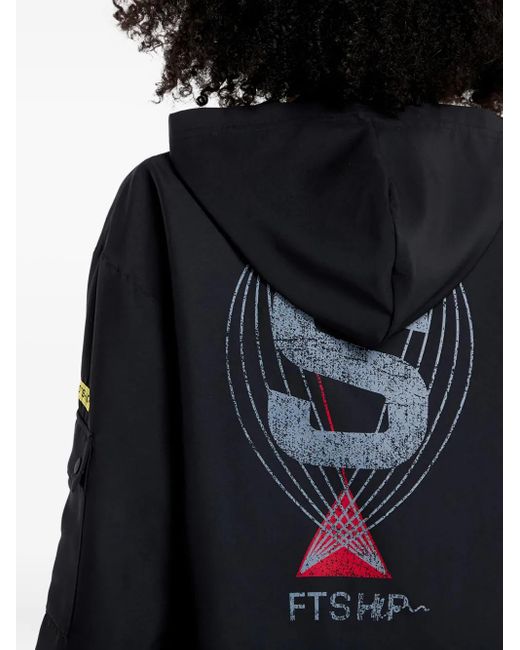 Adidas Black X Footshop X Sparta Logo-Detaile Jacket