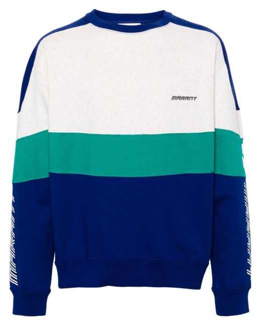 Isabel Marant Blue Kivin Colour-block Sweatshirt for men