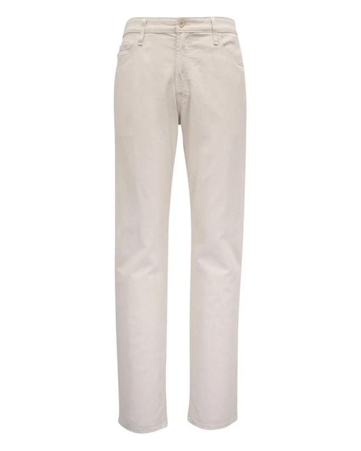 AG Jeans Gray Five-Pocket Trousers for men
