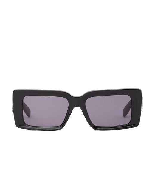 Karl Lagerfeld Black Cut-Out Signature Sunglasses