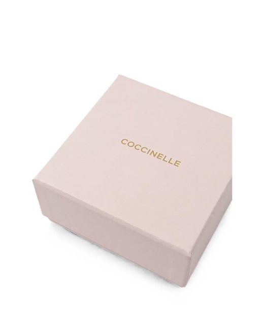 Coccinelle Metallic Monogram-Pattern Jacquard Shoulder Strap