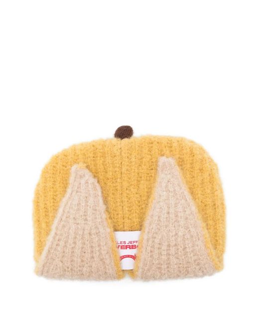 Charles Jeffrey Orange Chunky Banana Beanie