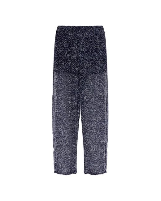 Isabel Marant Blue Lydna Printed Trousers