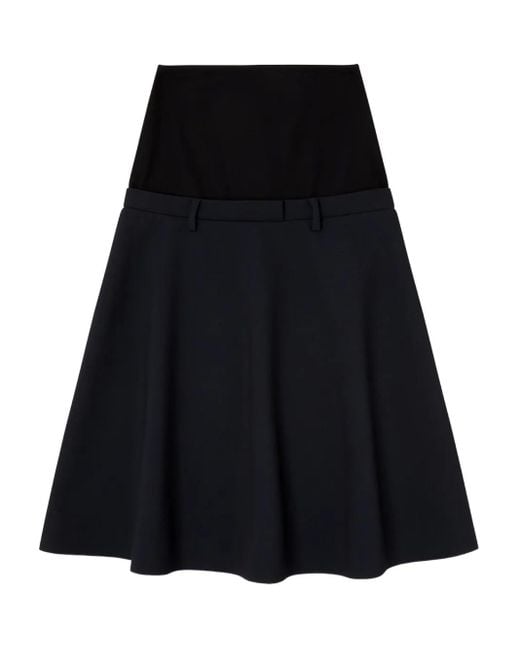 DIESEL Black Drop-Waist Flared Skirt