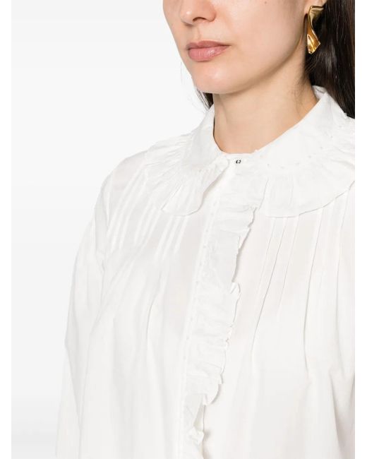 Ulla Johnson White Dolores Cotton Blouse
