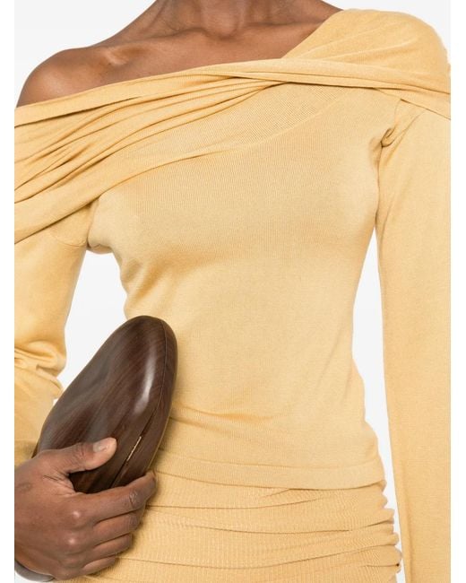 AYA MUSE Natural Draped Rylin Top