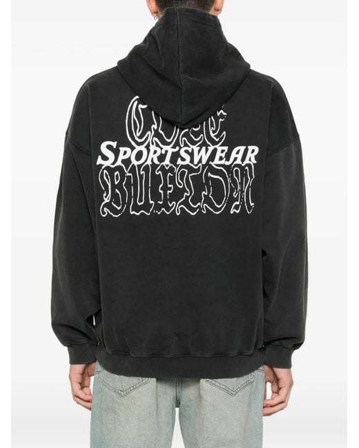 Cole Buxton Black Logo Hoodie for men