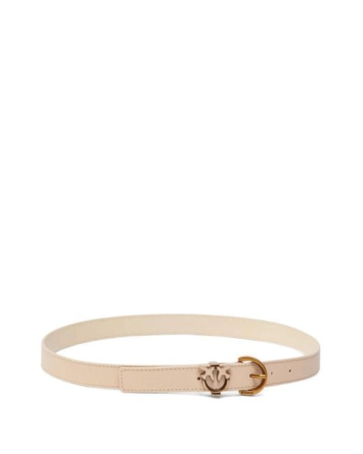 Pinko Natural Gürtel Mit Love Birds-Schnalle