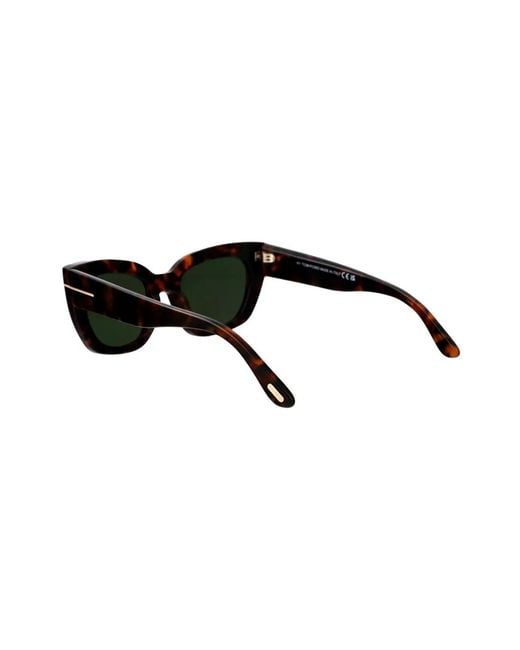 Tom Ford Green Rectangle-Frame Sunglasses
