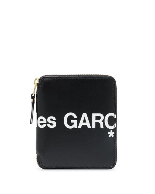Cartera con logo y cremallera Comme des Garçons de color Black