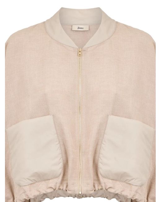 Herno Natural Zip Pocket Poncho