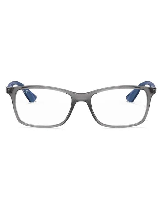 Ray-Ban Brown Rectangle-Frame Glasses