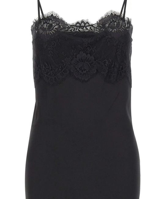 Herskind Black Linus Lace-Trim Dress