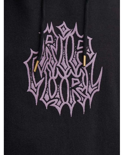 Rip Curl Black Logo-Print Drawstring Hoodie for men