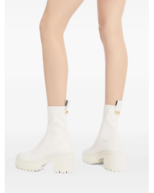 Giuseppe Zanotti Vicentha 70mm ブーツ White